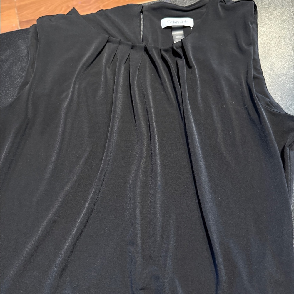 Calvin Klein Black Sleeveless Blouse